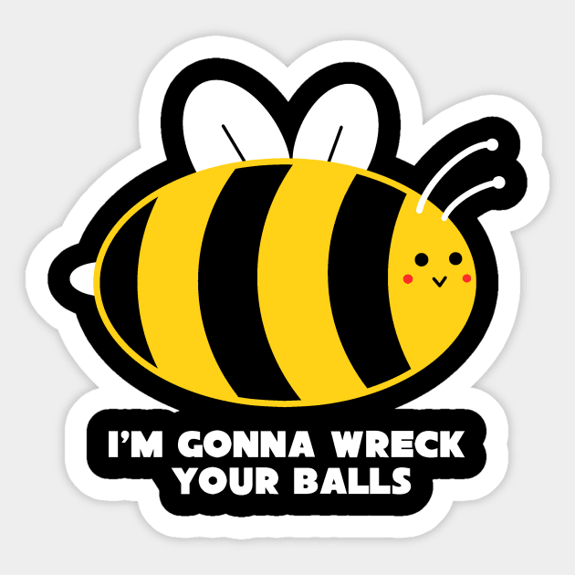 Wrecking Bee Sticker by KidOblivion